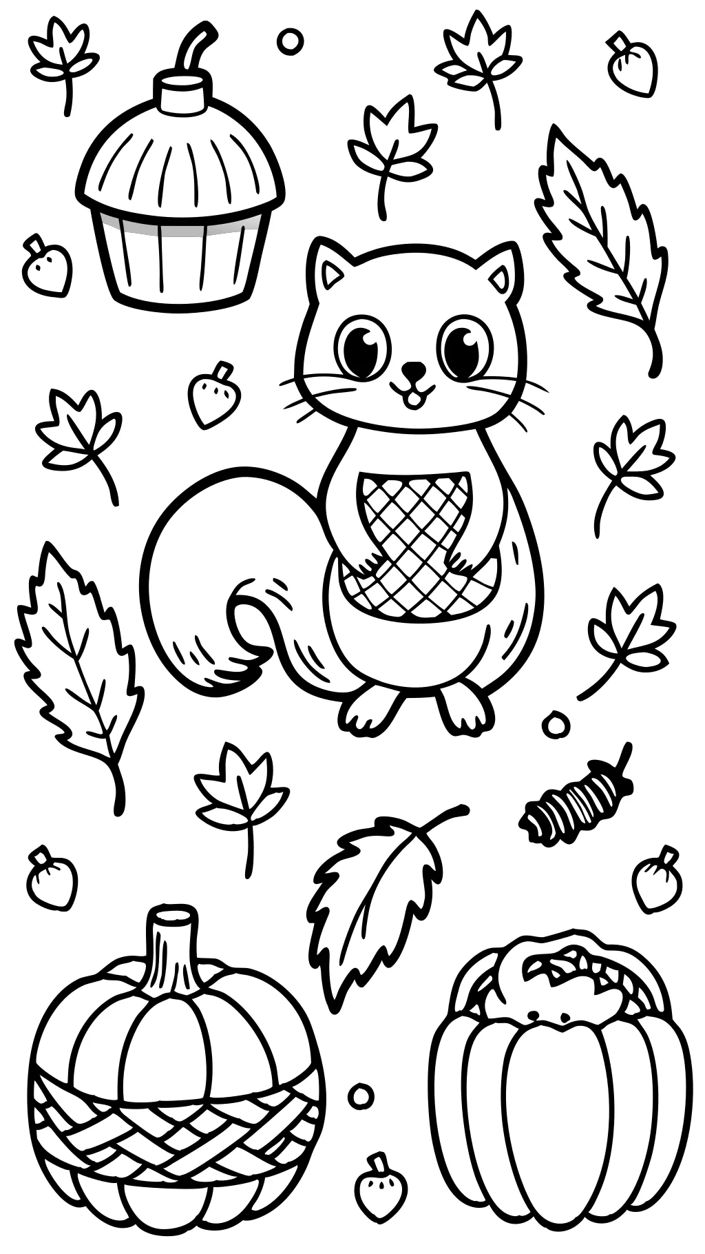 autum coloring pages